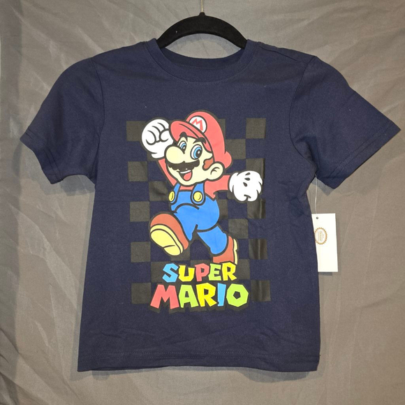 Nintendo Other - Kids Super Mario T-Shirt Navy/Red Size 4 and Size 6 Available